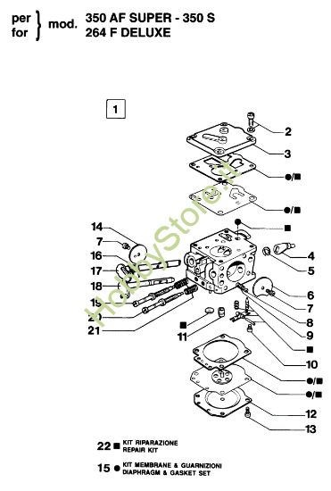 Picture of Carburatore C2-L1A 350AF Super Motosega