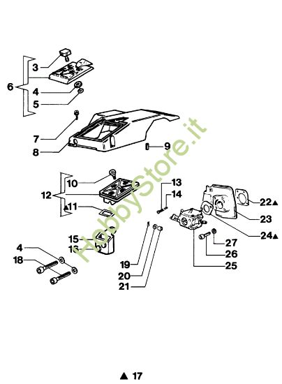 Picture of Filtro aria e carburatore 350AF Super Motosega