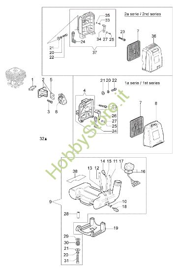Picture of Serbatoio e filtro aria SPARTA 37 Decespugliatore