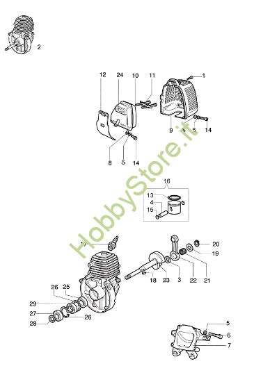 Picture of Motore SPARTA 25 D Decespugliatore