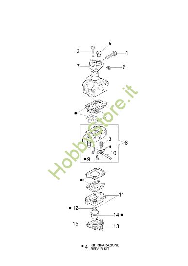 Picture of Carburatore WYL-205B SPARTA 25 D Decespugliatore