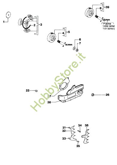 Picture of Gruppo frizione 350S Motosega