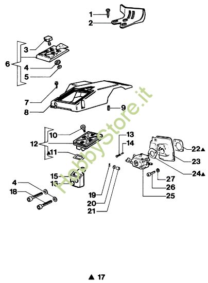 Picture of Filtro aria e carburatore 350S Motosega
