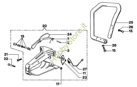 Picture of Impugnatura 350S Motosega