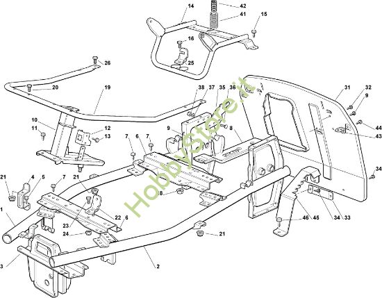 Picture of Telaio OM 63C/6,5M Cat.2007 Trattorino