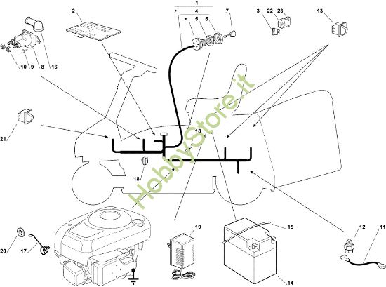 Picture of Parti elettriche OM 63C/6,5M Cat.2007 Trattorino