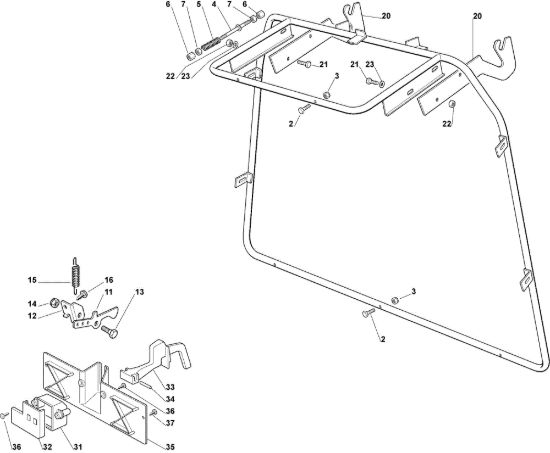 Picture of Sacco (Parte fissa) OM 92C/13,5H Cat.2007 Trattorino