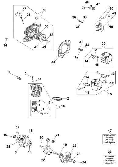 Picture of Motore 938 Motosega