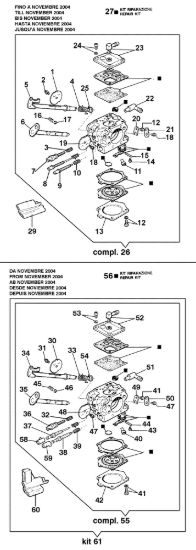 Picture of Carburatore WJ-44C, WJ-72A 971 Motosega