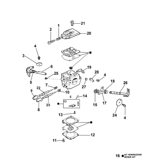Picture of Carburatore WT-536, WT-562 936 Motosega