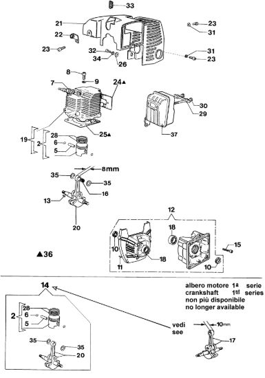 Picture of Motore 433 BP Decespugliatore
