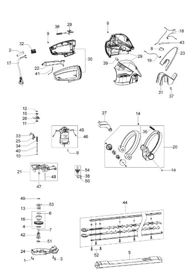 Picture of Esploso HC 750 E Tagliasiepi elettrico
