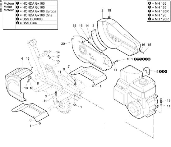 Picture of Cofanature MH 195 Motozappa