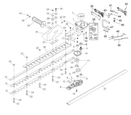 Picture of Gruppo lame HCS 275 XP Tagliasiepi