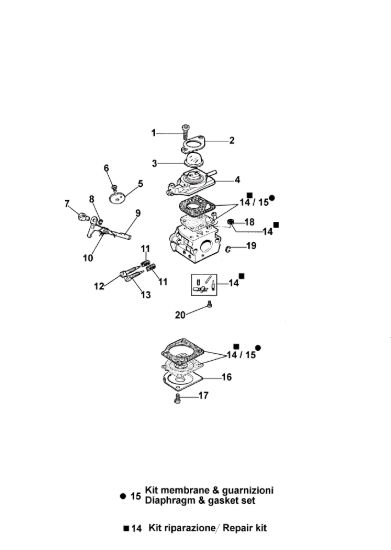Picture of Carburatore Zama C1Q-E6 MTL 40 Mototrivella