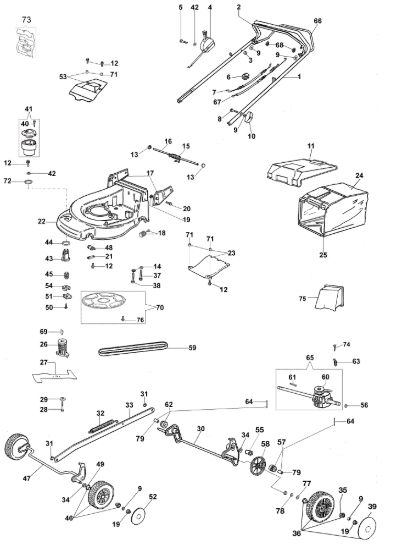 Picture of Esploso AR 48 TK (K600) Rasaerba