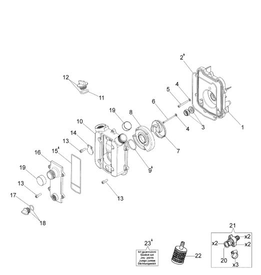 Picture of Gruppo pompa MP 3000 (Euro 2) Motopompa