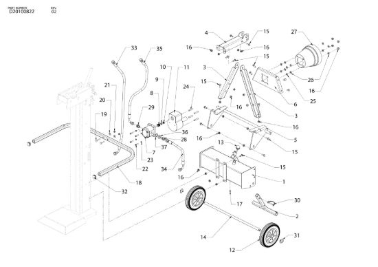 Picture of Kit GC/PTO SPL 910 PTO Spaccalegna