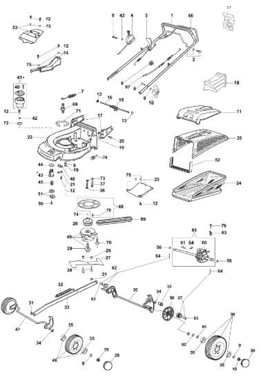 Picture of Esploso AR 53 TBDF Plus-Cut Rasaerba