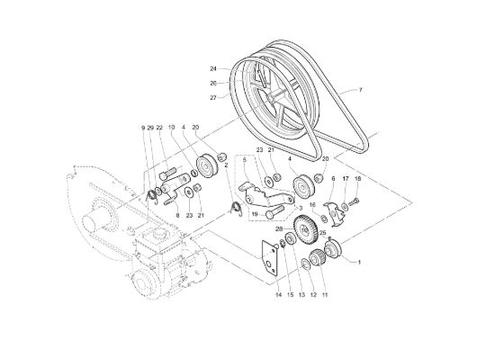 Picture of Ingranaggi MZ 2090R - MZ 2090RX (EN709) Motozappa