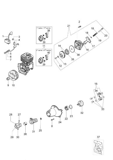 Picture of Avviamento e frizione DS 2800 H Tagliasiepi