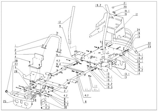 Picture of Telaio CROSS JET UNIVERT TUAREG 92/18 Trattorino (solo per il mercato francese)