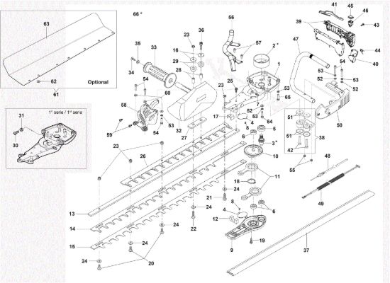 Picture of Gruppo lame TGS 2800 XP Tagliasiepi