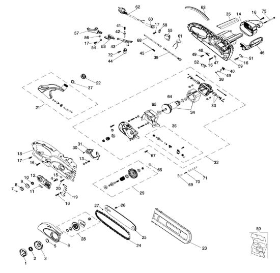 Picture of Esploso completo MT 2000 E Elettrosega
