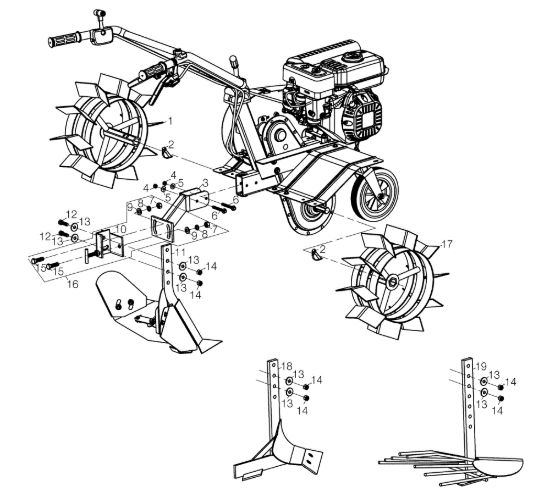 Picture of Optional MZ 2075 RK (K800 H - SN TA32) Motozappa