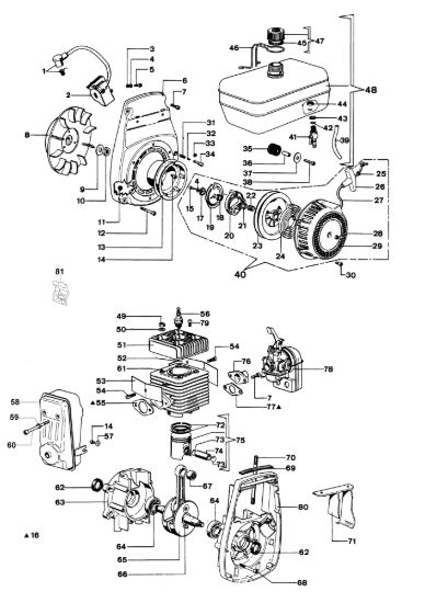 Picture of Avviamento e motore PA 1100 Motopompa