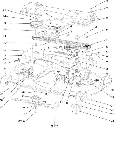 Picture of Piatto di taglio EF 106/24 KH 4X4 (K2400AVD V-twin) Cat. 2016 Trattorino