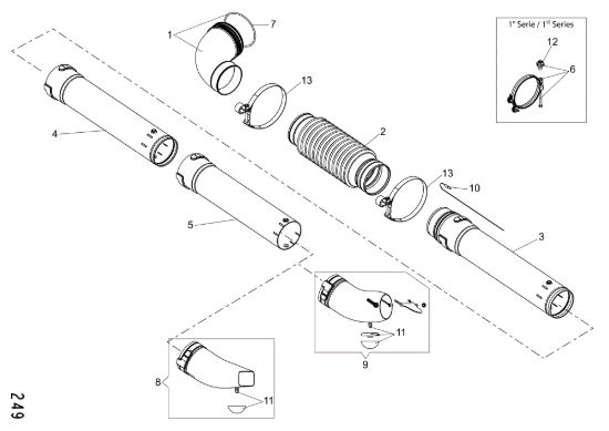 Picture of Tubo prolunga D.80 SA 9000 Soffiatore