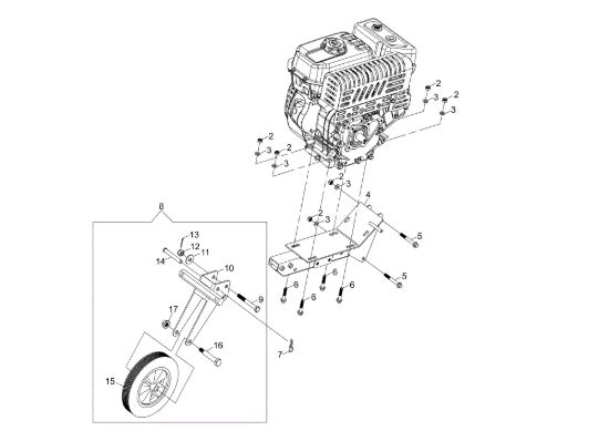 Picture of Ruotino MZ 2097 RKS (K800 HC) Motozappa