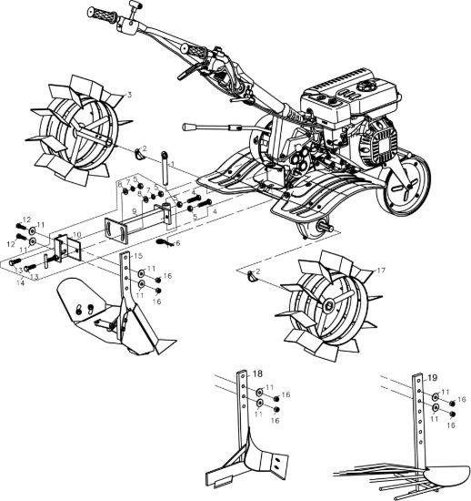 Picture of Optional MZ 2097 RKS (K800 HC) Motozappa