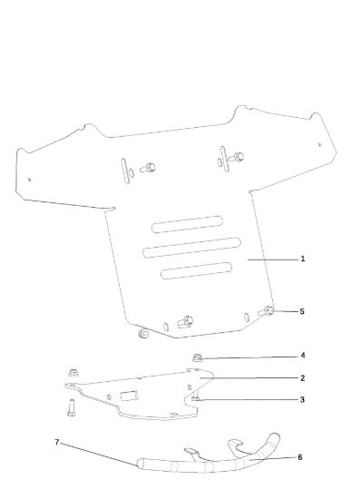 Picture of Cofano (2/3) EF 107 L/24 KH (K2400AVD V-Twin) Cat. 2017 Trattorino