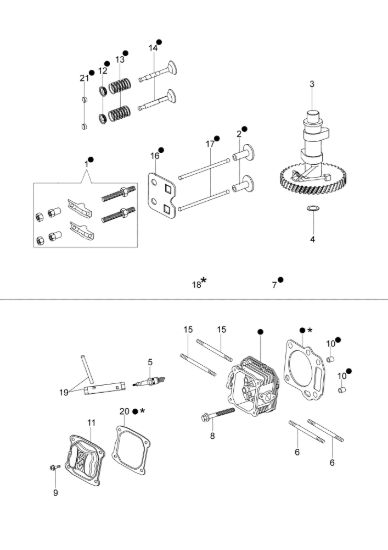 Picture of Testa e valvole LR 53 PK COMFORT SD (K 800) Rasaerba