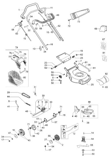 Picture of Esploso completo LR 53 TK COMFORT PLUS (K650) (2018) Rasaerba