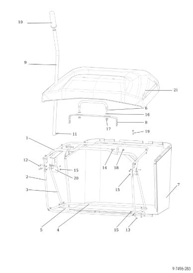 Picture of Sacco raccoglierba EF 92/24 KH (K2400AVD TWIN) Cat.2018 Trattorino