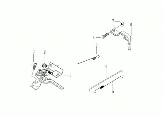 Picture of Leve di controllo MZ 2098 RKS (K800 HC - EURO5) Motozappa