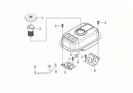 Picture of Serbatoio MZ 2098 RKS (K800 HC - EURO5) Motozappa