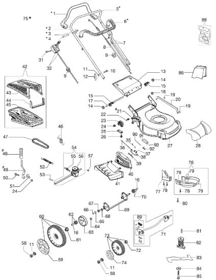 Picture of Esploso completo LV 53 TK ALL ROAD PLUS 4 (K805) EURO 5 Rasaerba