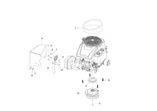 Picture of Motore e freno lama ZEPHYR 72/12,5 K H (3in1) (K1250) EURO 5 Trattorino