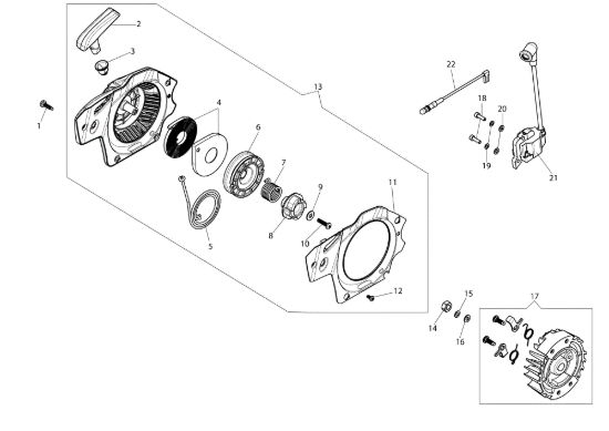 Picture of Avviamento MTH 4000 (Euro 2) Motosega