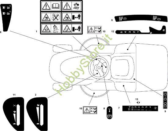 Picture of Etichette OM 102C/15,5M Cat.2007 Trattorino