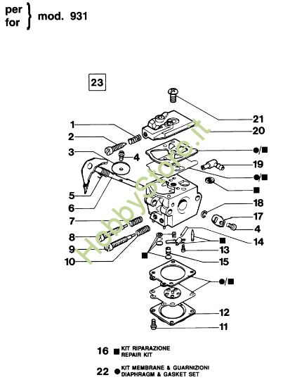 Picture of Carburatore WT-477A 931 Motosega