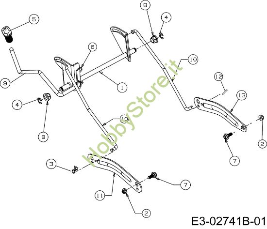 Picture of Sollevamento piatto di taglio POLO 97/13,5 T Cat.2007 Trattorino