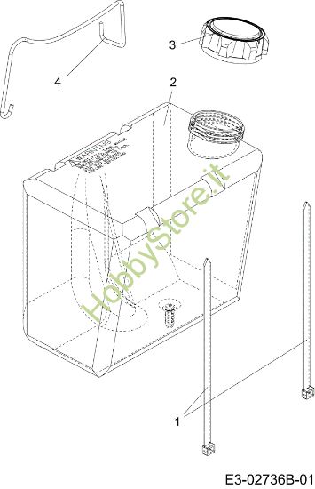 Picture of Serbatoio POLO 108/15,5 H Cat.2007 Trattorino