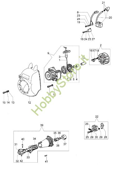 Picture of Avviamento e frizione SPARTA 250 S (Euro2) Decespugliatore