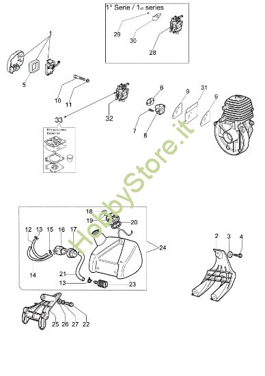 Picture of Serbatoio e filtro aria SPARTA 250 S (Euro2) Decespugliatore