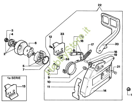 Picture of Gruppo frizione 980 Motosega